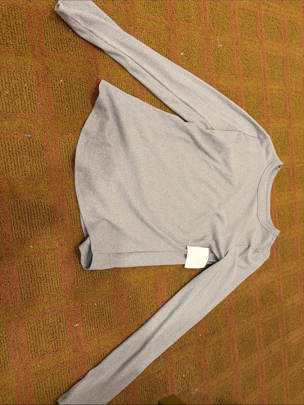 Grey ribbed t shirt